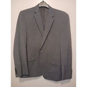 Chaps Grey Lined‎ Blazer Suit Jacket  44" Around 30" Long 25" Sleeve